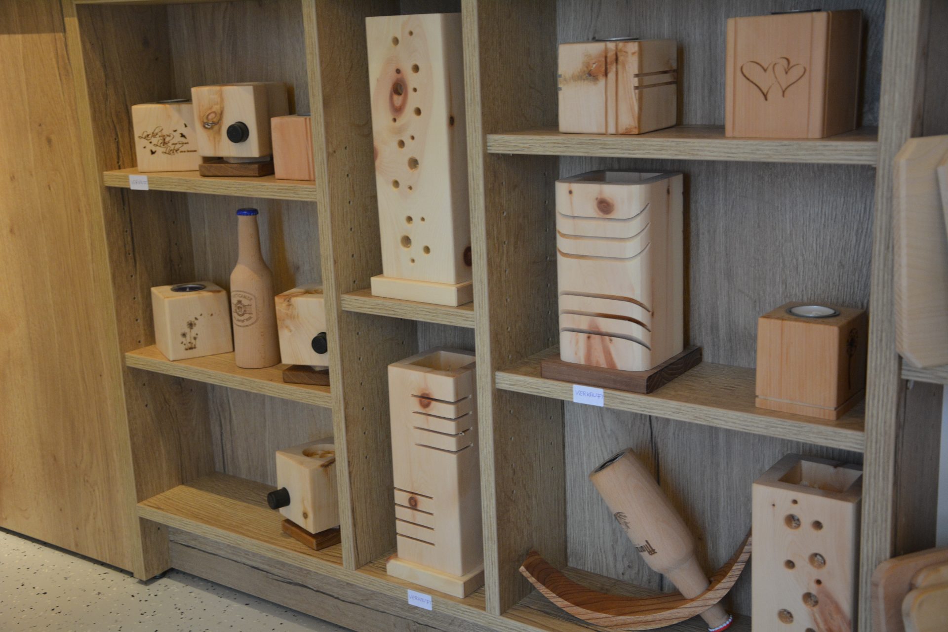 Geschenkartikel aus Zirbenholz