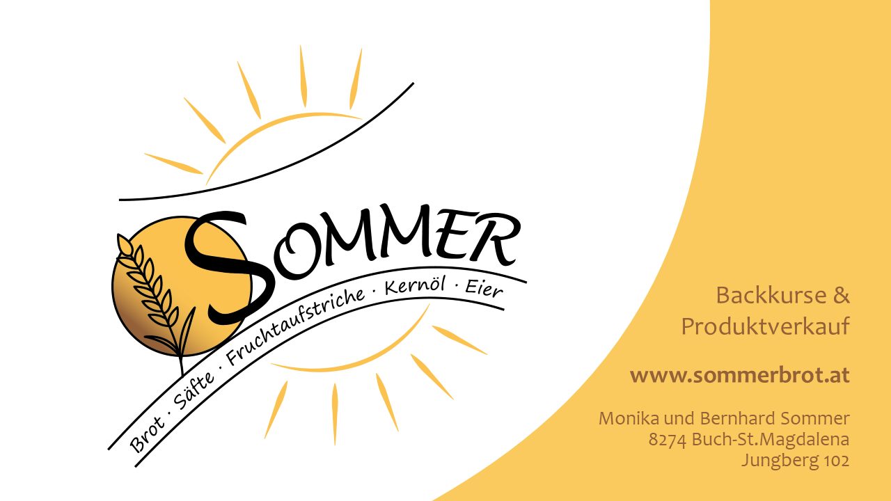 Sommer Bernhard und Monika- Sommerbrot