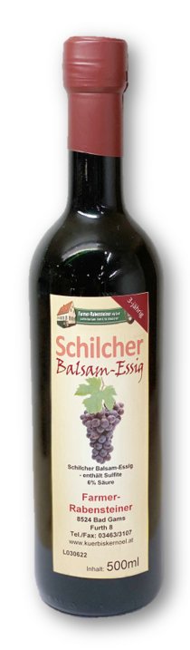 Schilcher Balsam-Essig Barrique 3-jährig, 0,5 l