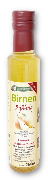 Birnen Balsam-Essig 3-jährig, 0,25 l