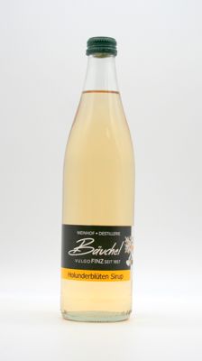Holunderblüten Sirup, 0,5 l Glasflasche