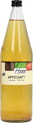 Bio-Apfelsaft naturtrüb (klassische Sortenmischung), 1 l Flasche