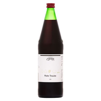 Traubensaft rot (rote Trauben), 1 l Flasche