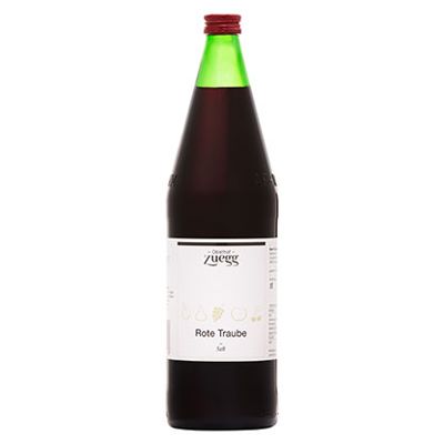 Traubensaft rot (rote Trauben), 1 l Flasche