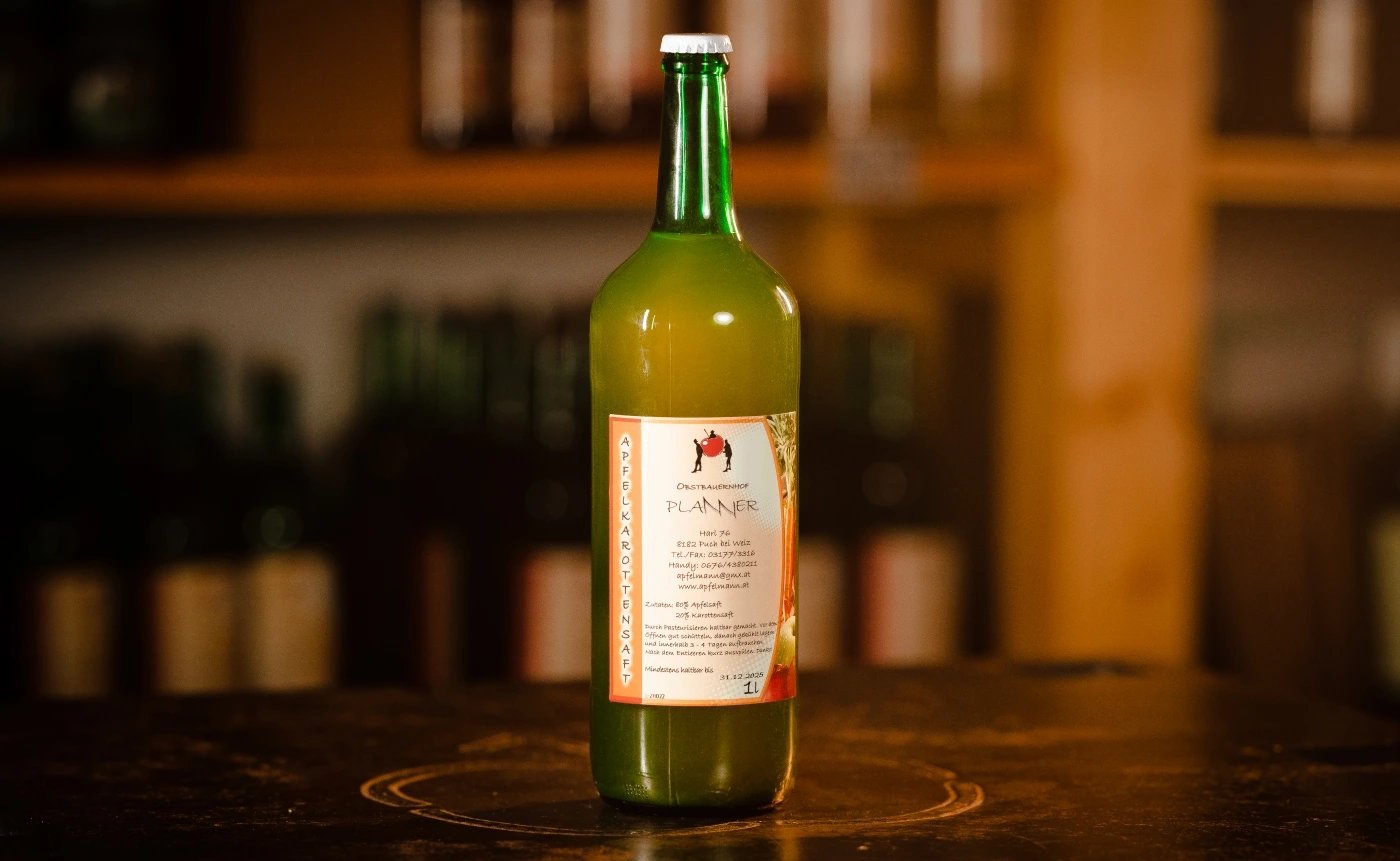 Apfel-Karottensaft – Flasche 1 l