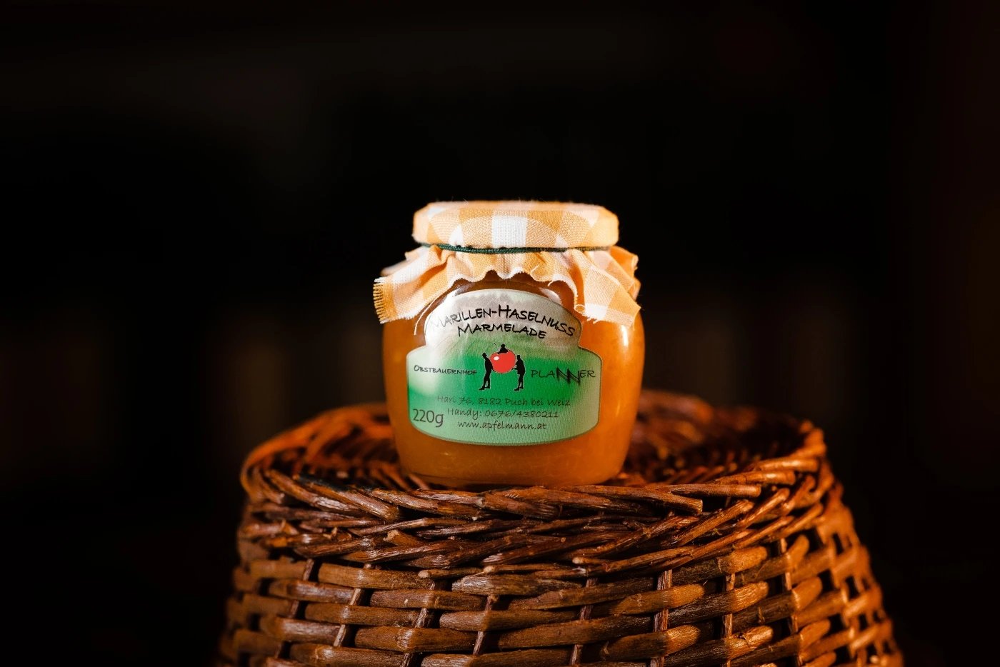 Marillen-Haselnuss-Marmelade Spezial – Glas 220 g