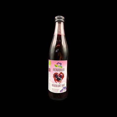 BIO 'Herzbluat' Saft (Beeren-Cuvee) - 0,5 l Flasche