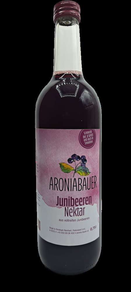Junibeeren Nektar (Junibeere/Felsenbirne) - 0,75 l Flasche