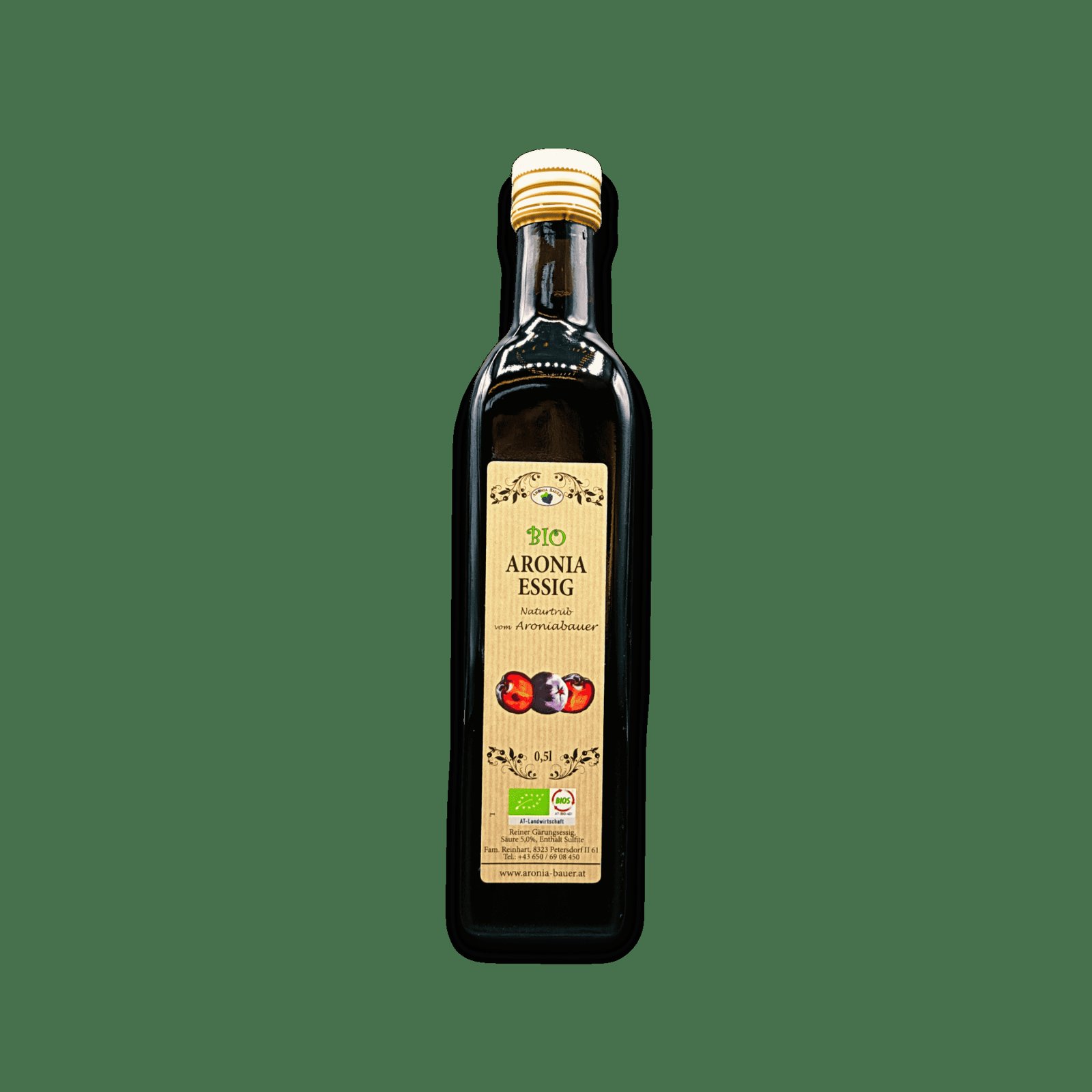 BIO Aronia Essig - 0,5 l Flasche (auch 0,25 l um 4,80 EUR)
