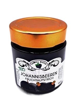 BIO Johannisbeeren Fruchtaufstrich - 180 g Glas