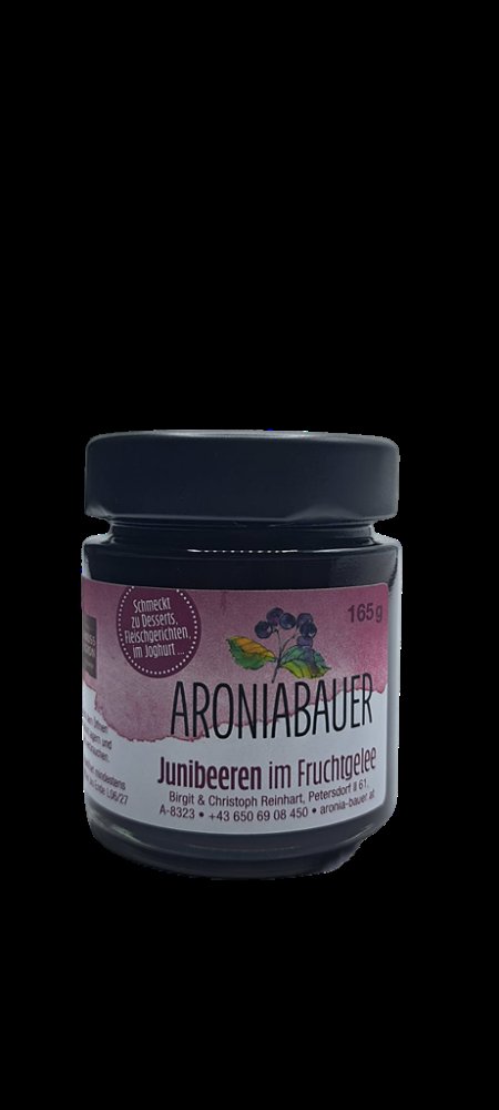 Junibeeren im Fruchtgelee (Junibeere/Felsenbirne) - 165 g Glas