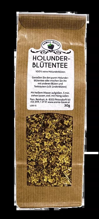 BIO Holunderbluetentee - 30 g Packung