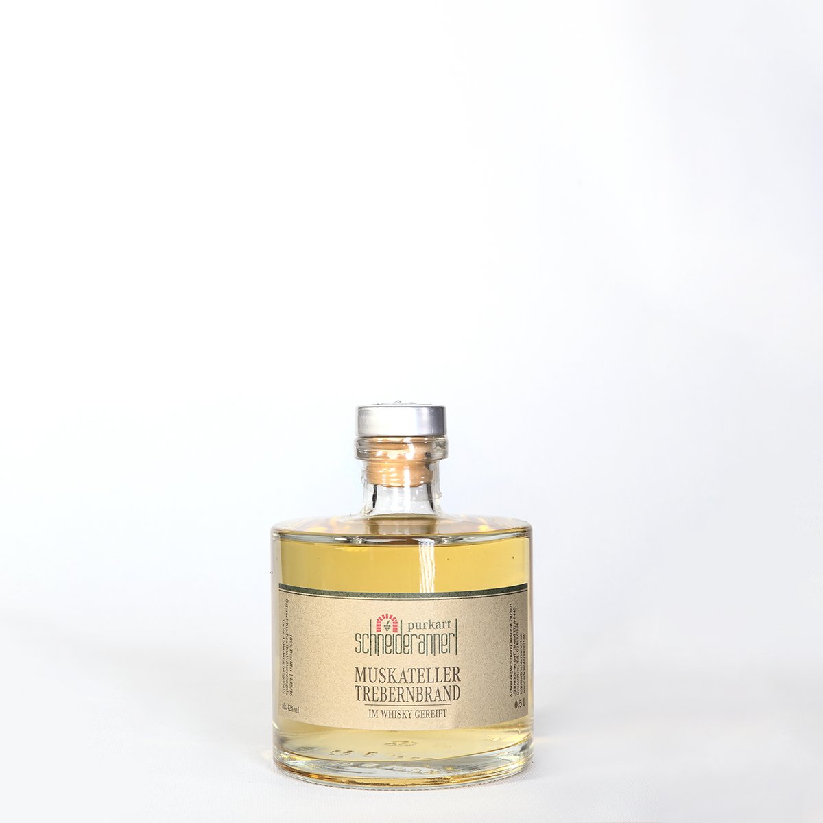 Muskateller Trebernbrand (Tresterbrand/Grappa-Art), 0,5 l