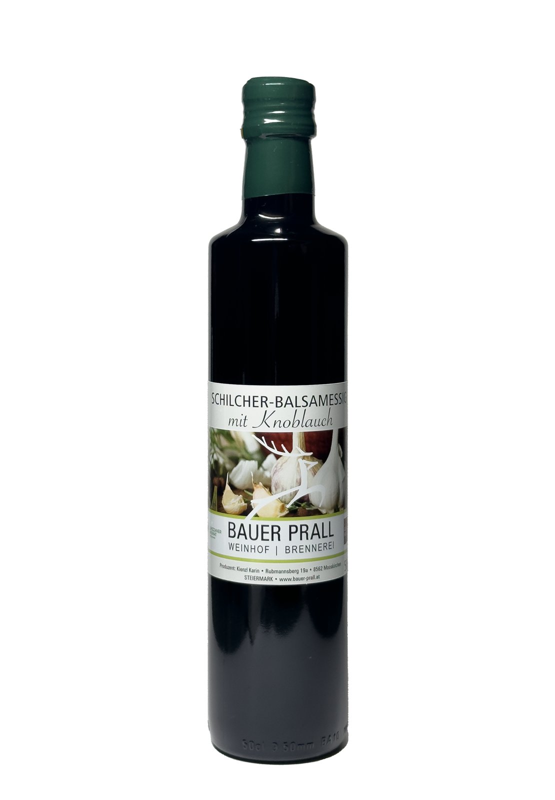 Schilcher-Knoblauch-Balsamessig, 0,5 l (auch in 0,25 l und 0,1 l erhältlich)