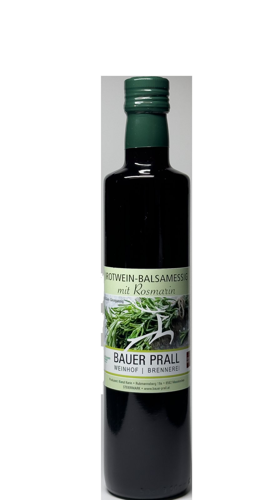 Rotwein-Balsamessig mit Rosmarin, 0,5 l (auch in 0,25 l und 0,1 l erhältlich)