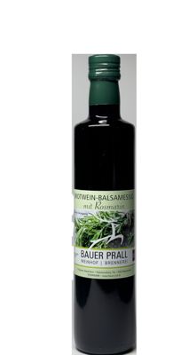 Rotwein-Balsamessig mit Rosmarin, 0,5 l (auch in 0,25 l und 0,1 l erhältlich)