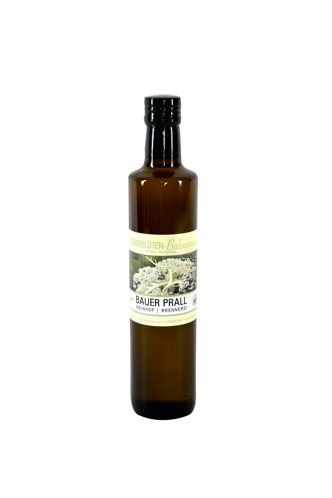 Holunderblüten-Balsamessig, 0,5 l (auch in 0,25 l und 0,1 l erhältlich)