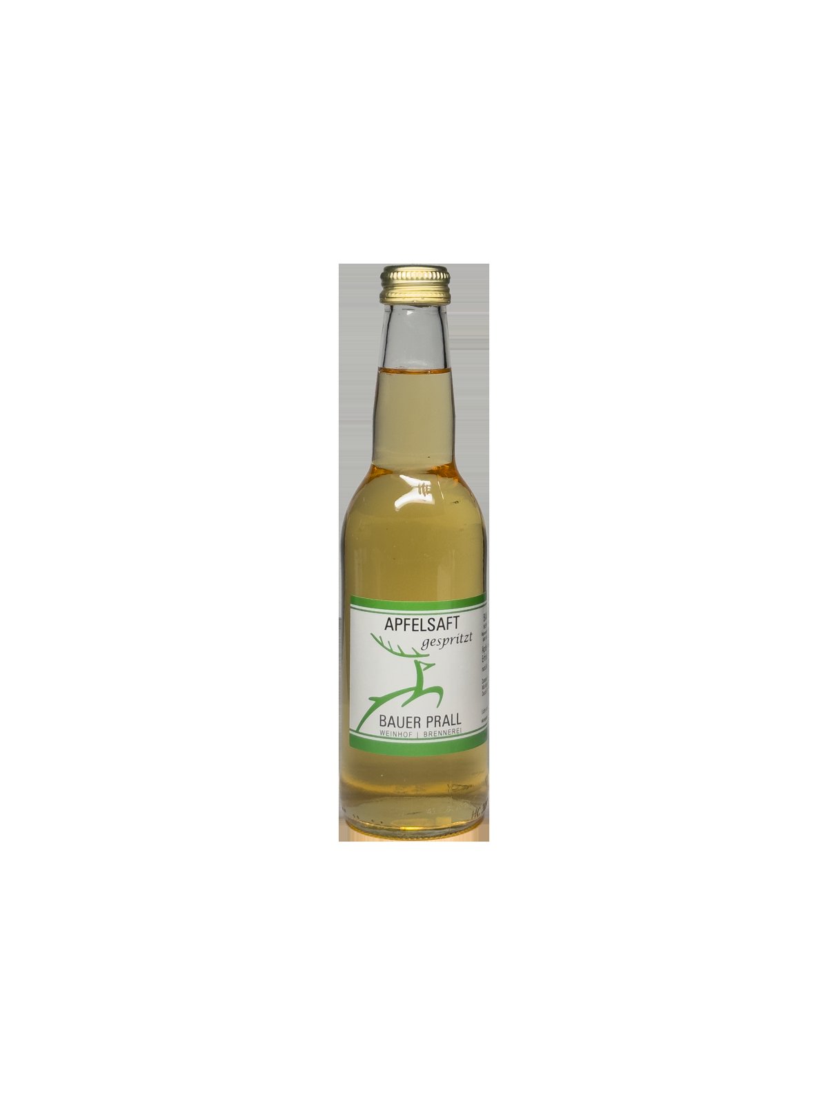 Apfelsaft gespritzt (trinkfertiges Erfrischungsgetränk), 0,33 l