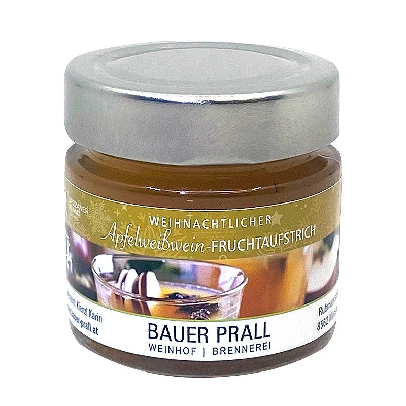 Weihnachtlicher Apfelweißwein-Fruchtaufstrich (Gelee)