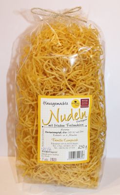 Hausgemachte Nudeln mit Freilandeiern, 250 g
