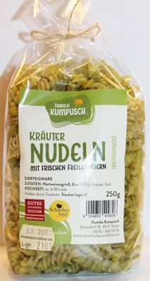 Kräuter-Nudeln Spiralen, 250 g