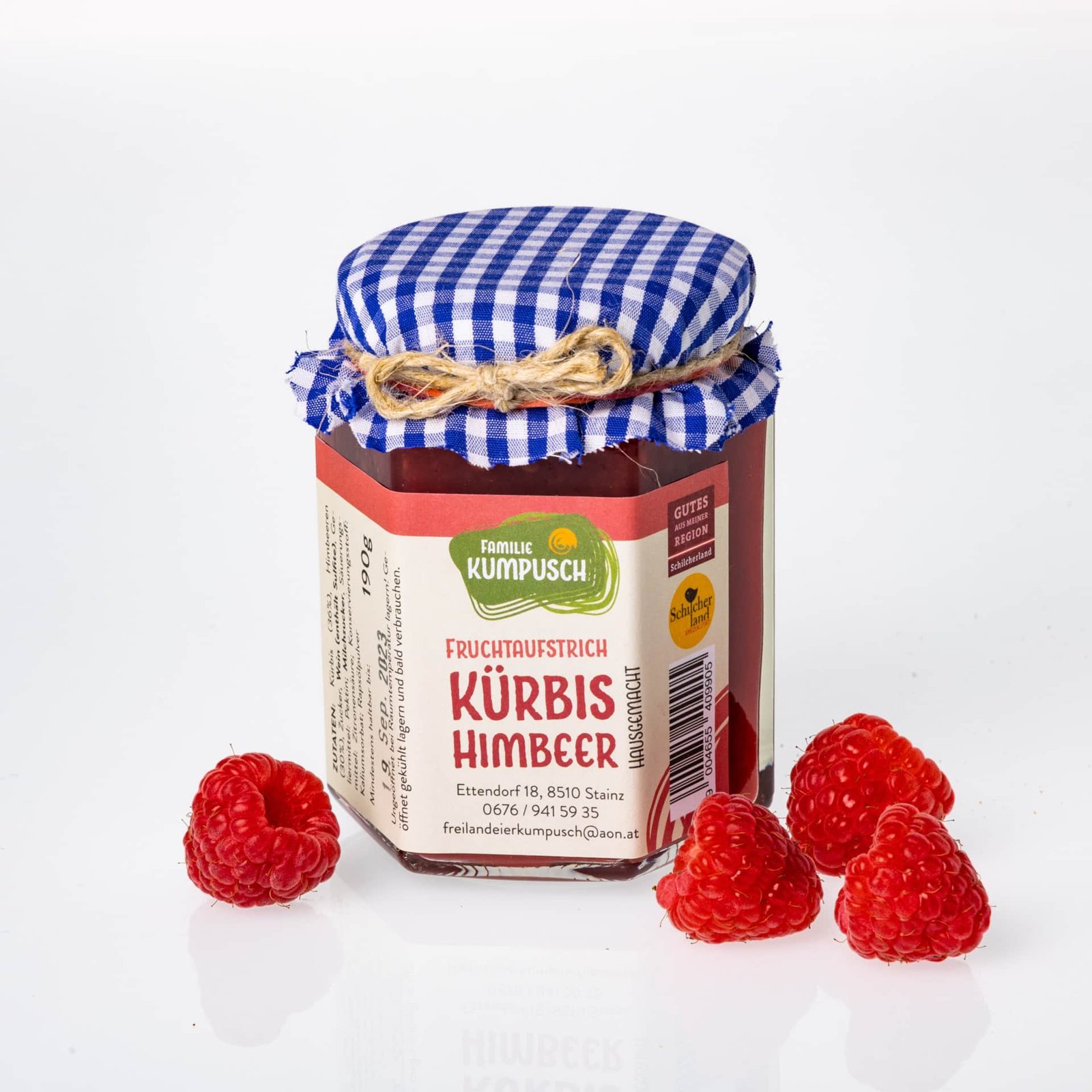 Kürbis-Himbeer Fruchtaufstrich, 190 ml