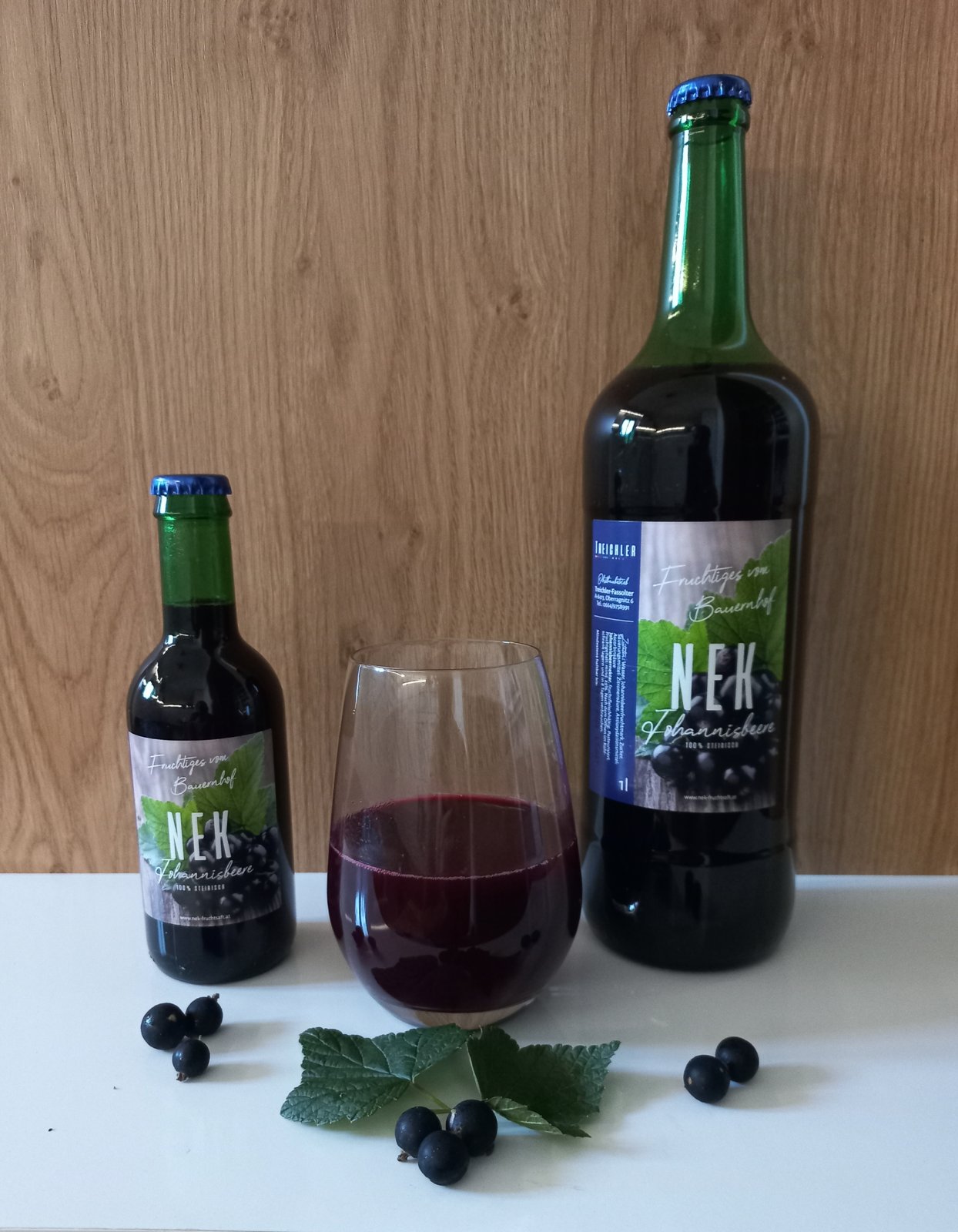 Johannisbeernektar, 100% steirisch, 1 l Flasche