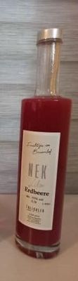 Erdbeerlikör, 15% vol, 0,35 l Flasche