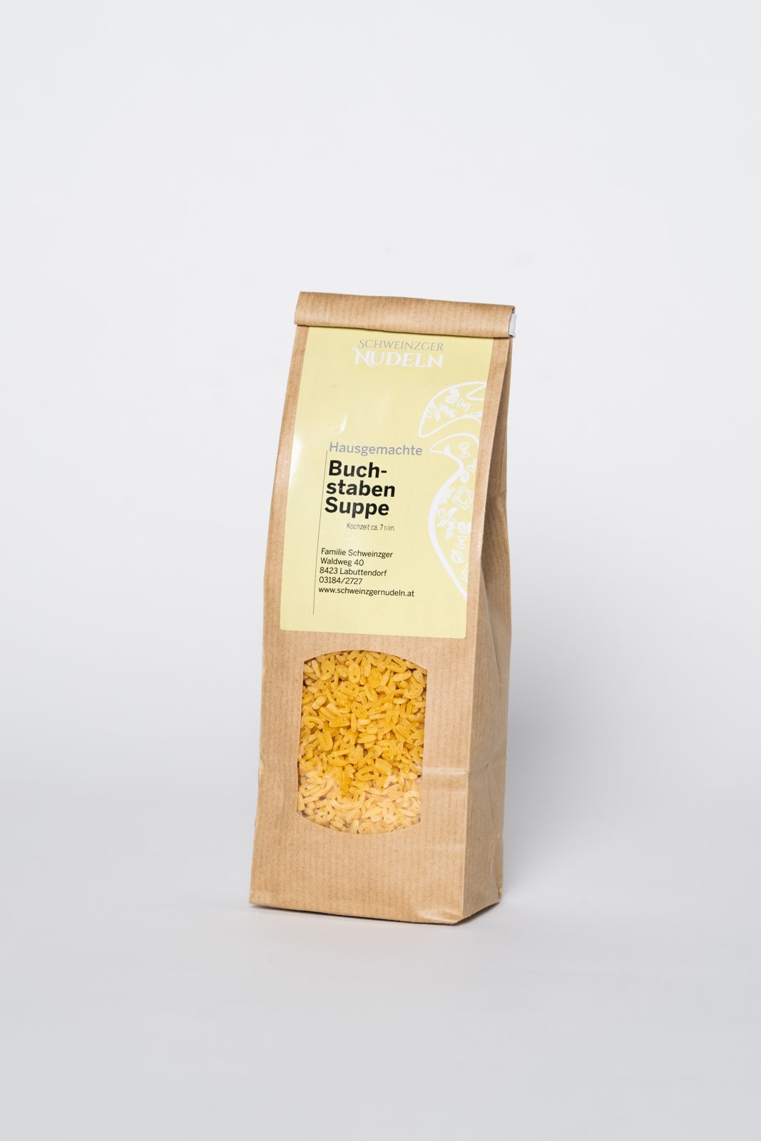 Buchstabensuppe (Buchstabennudeln), 250 g