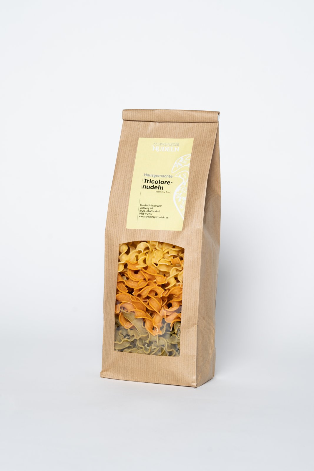 Tricolorenudeln (Spinat & Tomate), 250 g