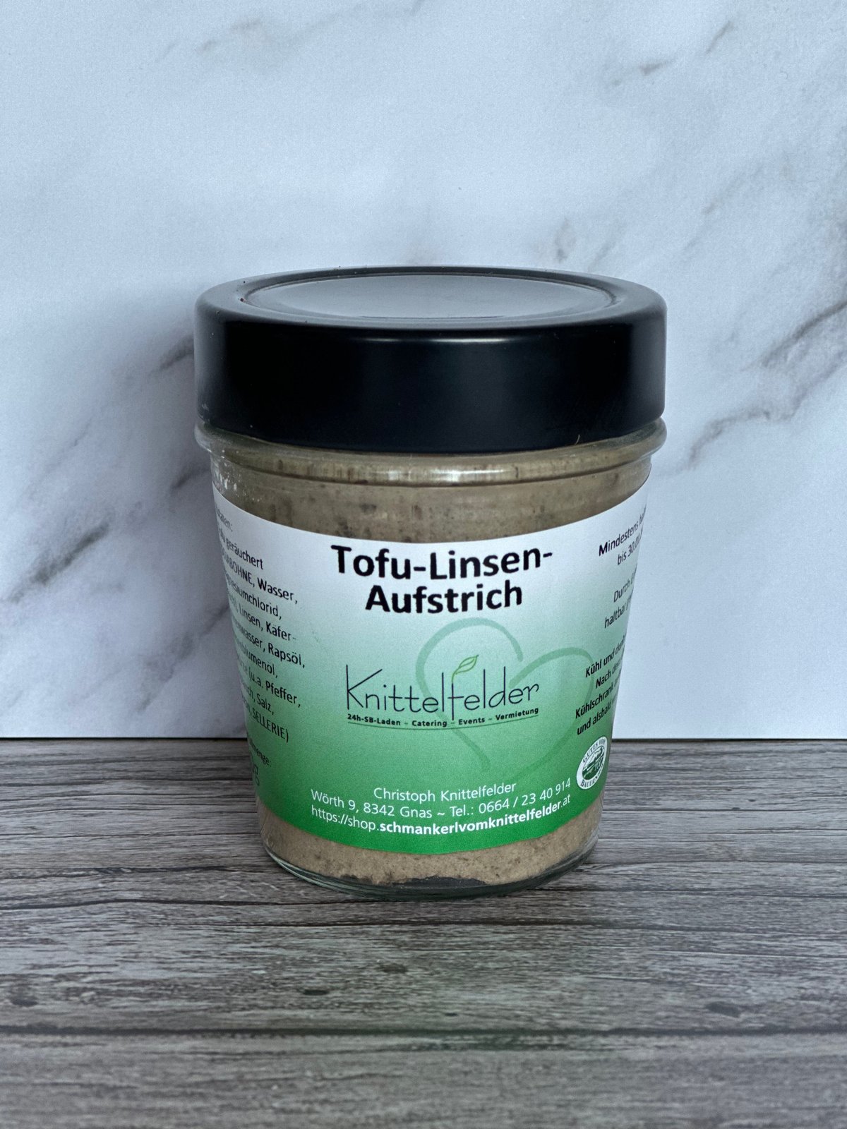 Tofu-Linsen-Aufstrich (vegan, mit hofeigenem Tofu), 160 g