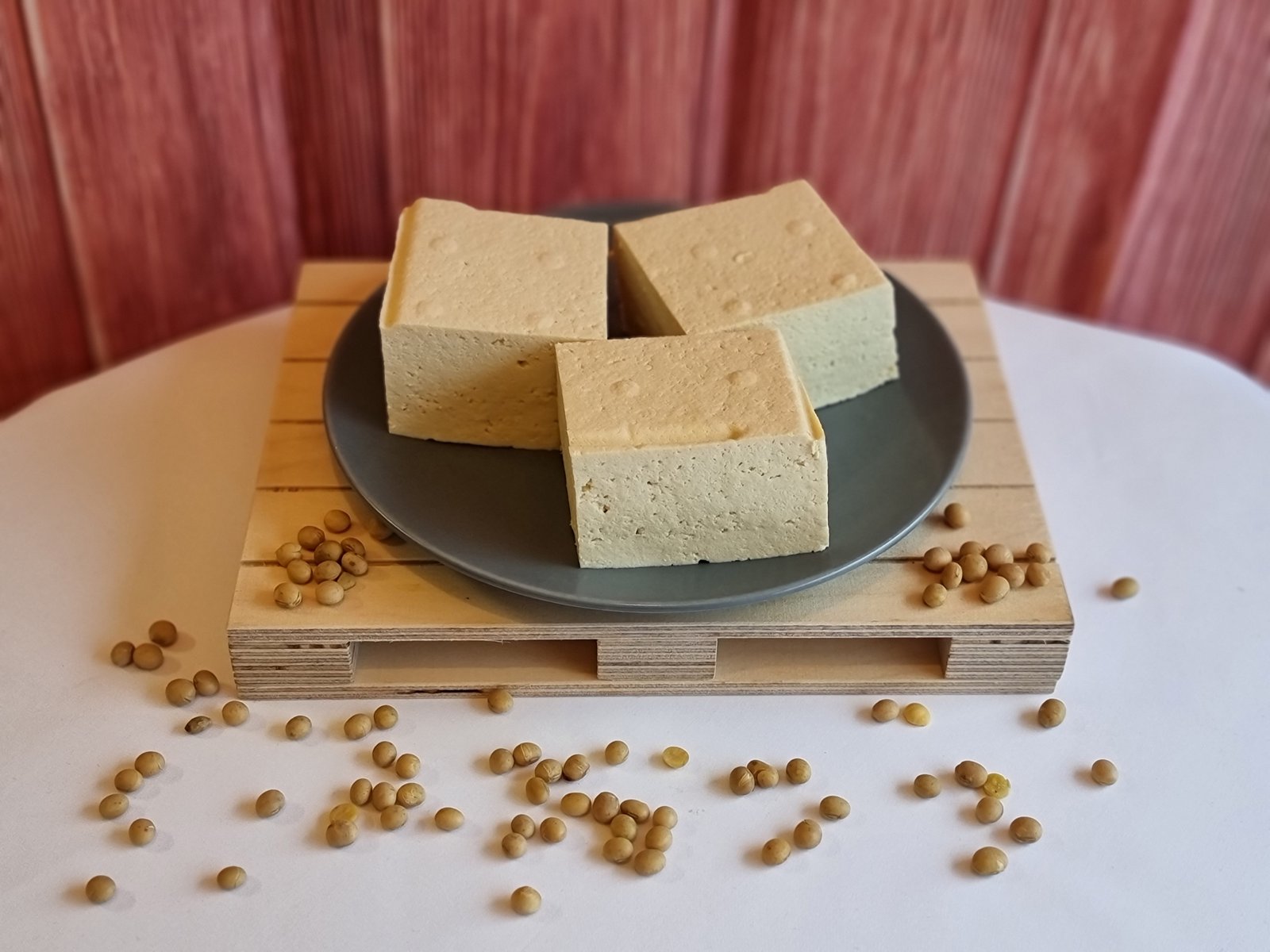 Steirischer Natur-Tofu (handgemacht, aus eigenen Sojabohnen), 240 g (auch in 120 g und 480 g erhältlich)