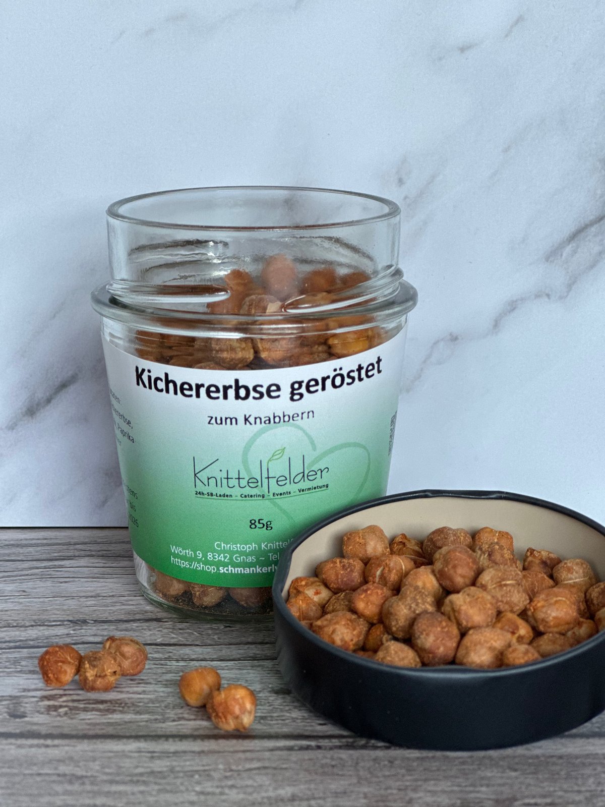Geröstete Kichererbsen (gewürzt, zum Knabbern), 85 g