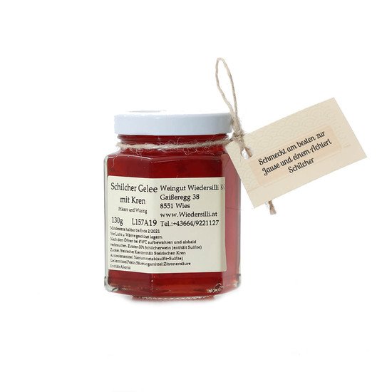 Schilcher Gelee mit Kren (Weingelee), 130 g