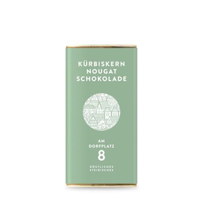 Kürbiskern-Nougat-Schokolade, Tafel 70 g