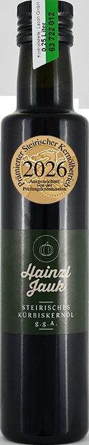 Steirisches Kürbiskernöl ggA, 0,25 l