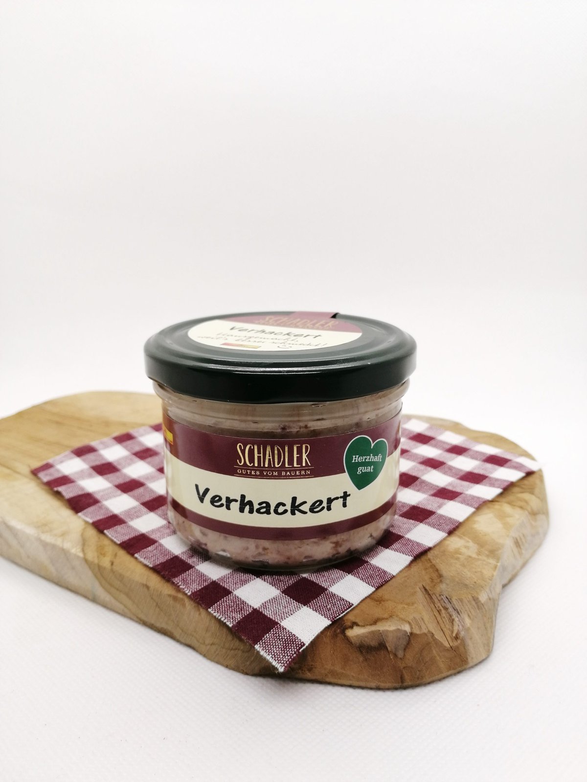 Steirisches Verhackert (aus luftgetrocknetem Speck), 190 g Glas (auch 220 g Becher)