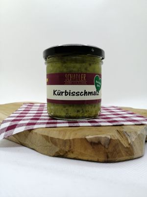 Kürbisschmalz (Aufstrich mit Kürbiskernöl), 140 g