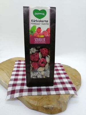 Kürbisknabberkerne Himbeer-Vanille, 60 g