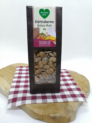 Kürbisknabberkerne Kakao-Rum, 60 g