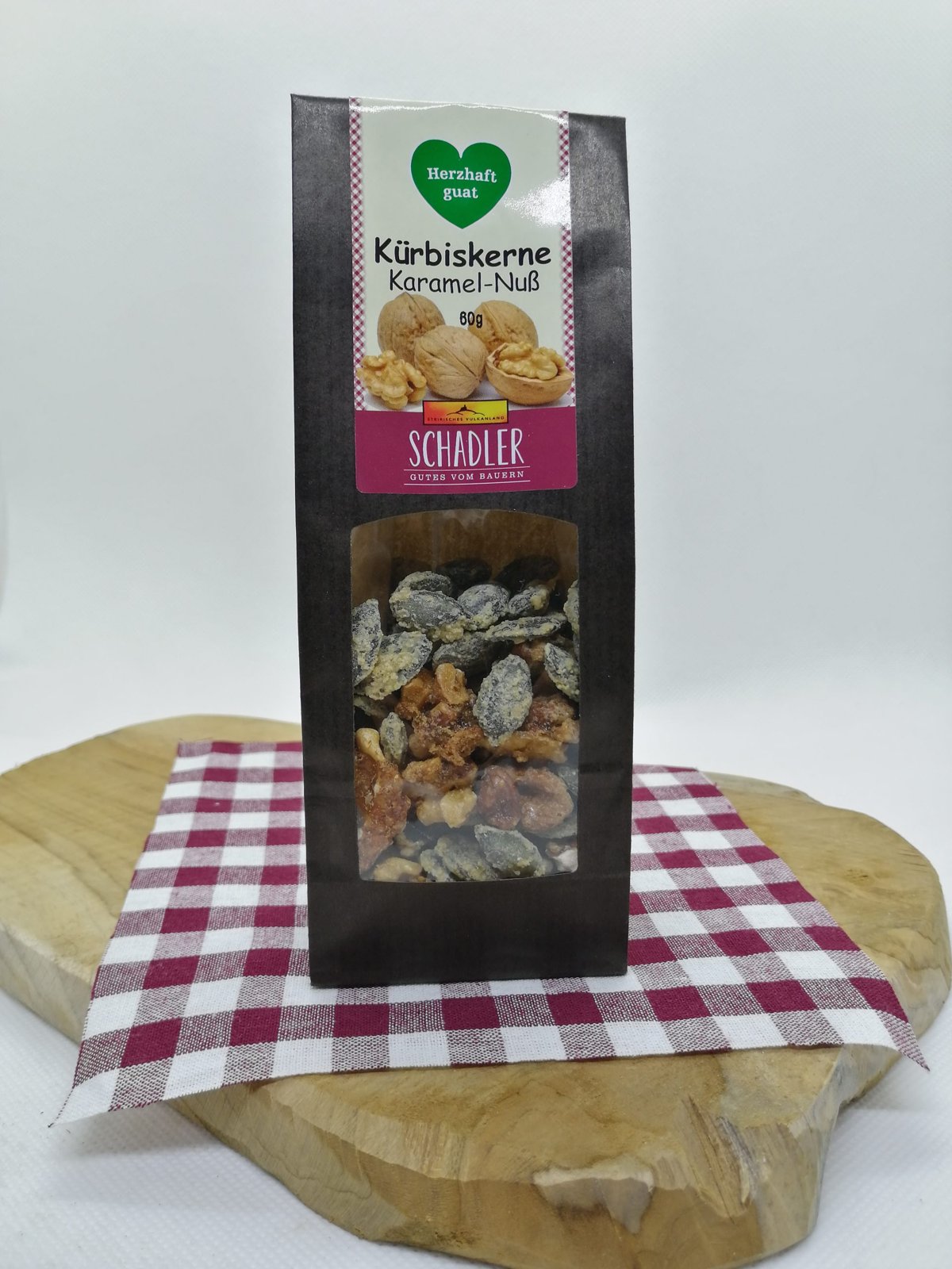 Kürbisknabberkerne Karamell-Nuss, 60 g