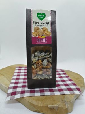 Kürbisknabberkerne Karamell-Nuss, 60 g