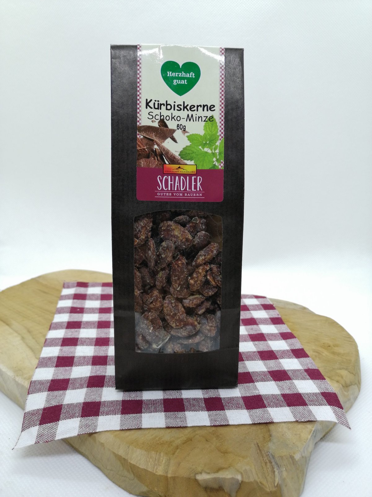 Kürbisknabberkerne Schoko-Minze, 60 g