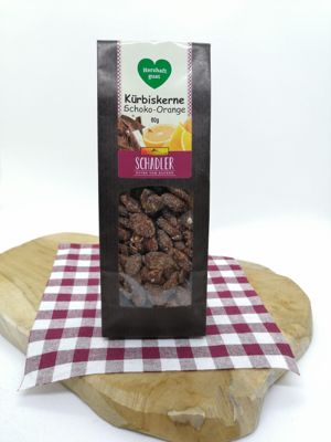 Kürbisknabberkerne Schoko-Orange, 60 g