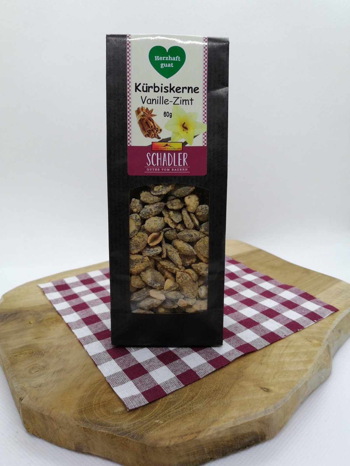 Kürbisknabberkerne Vanille-Zimt, 60 g