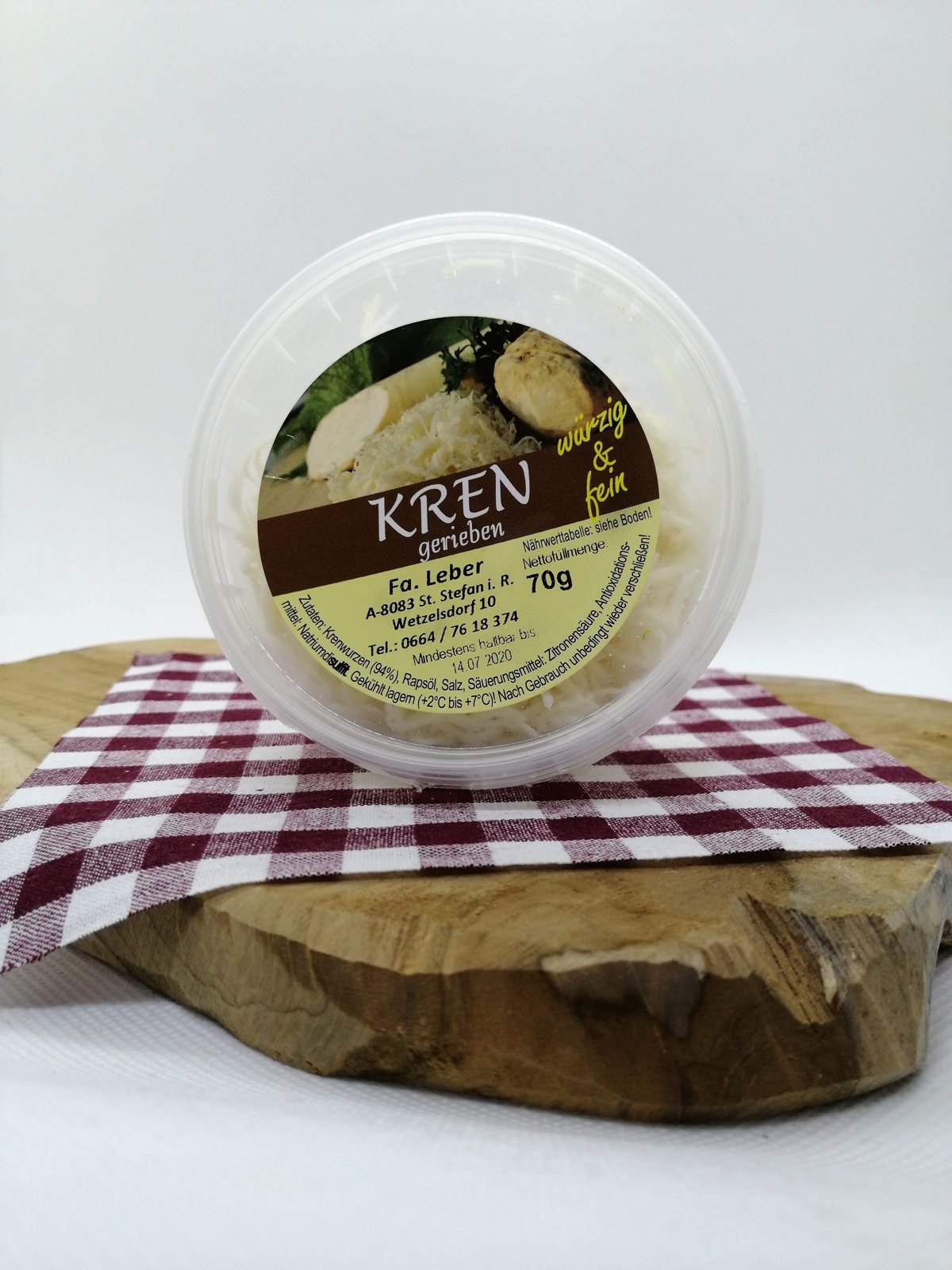 Kren gerieben, 70 g Dose