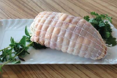 Gefüllte Hendl-Roulade (gefülltes/gerolltes Hendlfleisch)