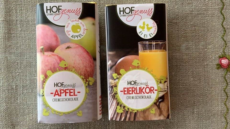 Apfel & Eierlikör Cremeschokolade