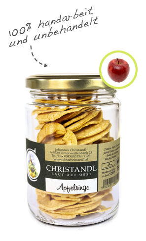 Apfelringe aus Original Steirischen Äpfeln - 35 g