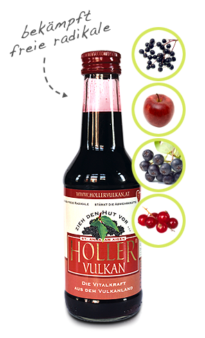 Holler Vulkan mit Holunder und Aronia - 250 ml